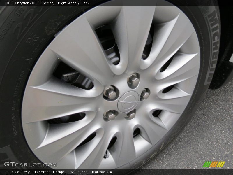 Bright White / Black 2013 Chrysler 200 LX Sedan