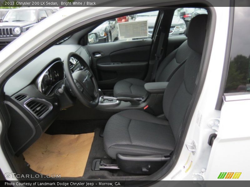 Bright White / Black 2013 Chrysler 200 LX Sedan