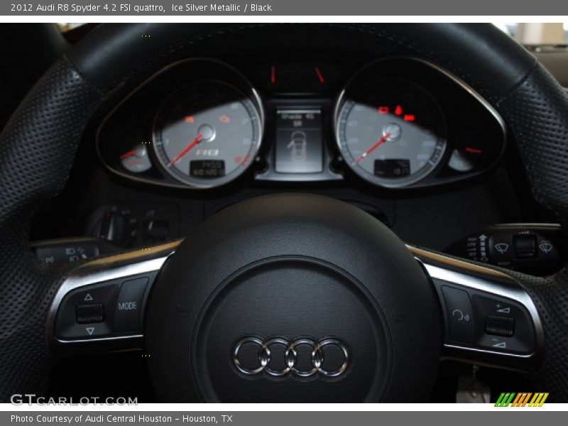 Ice Silver Metallic / Black 2012 Audi R8 Spyder 4.2 FSI quattro