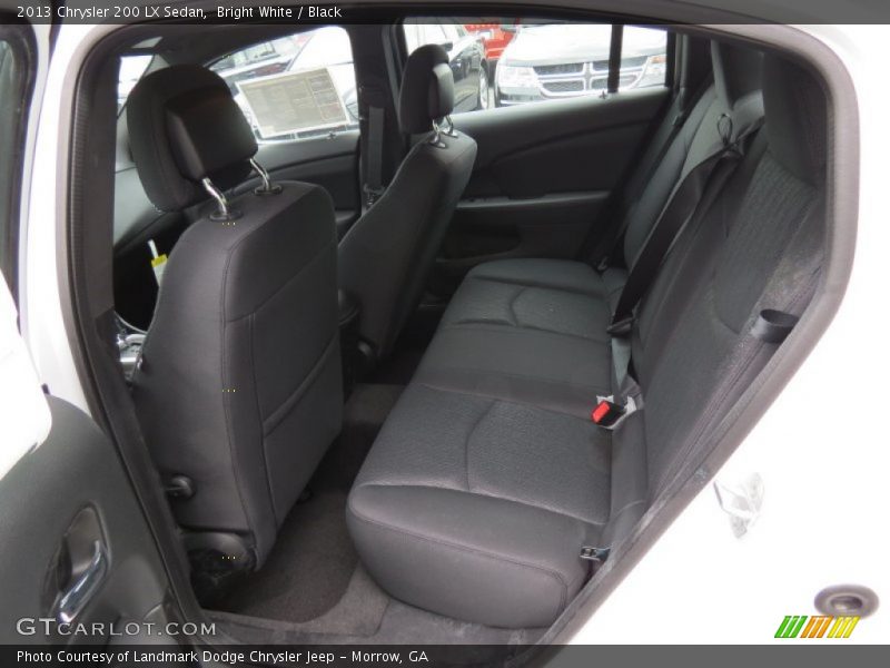 Bright White / Black 2013 Chrysler 200 LX Sedan