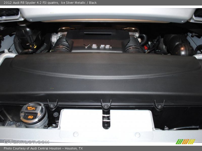 Ice Silver Metallic / Black 2012 Audi R8 Spyder 4.2 FSI quattro