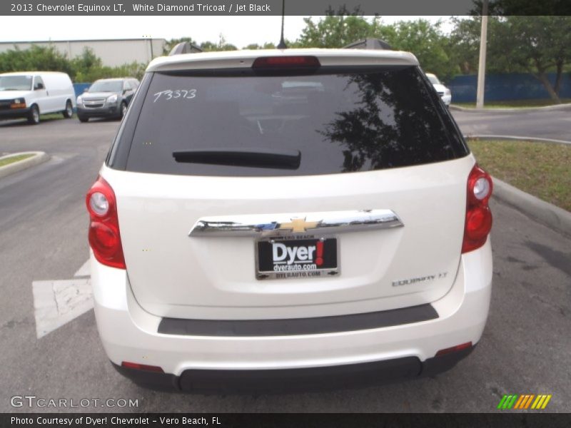 White Diamond Tricoat / Jet Black 2013 Chevrolet Equinox LT