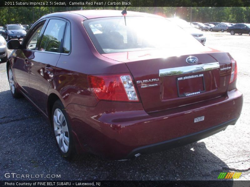 Camellia Red Pearl / Carbon Black 2011 Subaru Impreza 2.5i Sedan