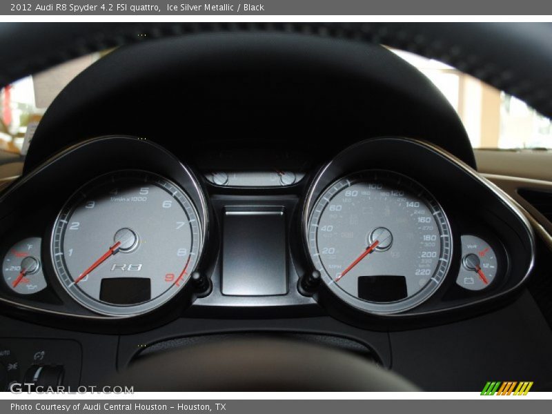 Ice Silver Metallic / Black 2012 Audi R8 Spyder 4.2 FSI quattro