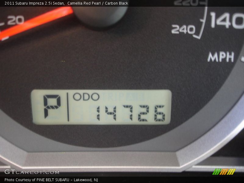 Camellia Red Pearl / Carbon Black 2011 Subaru Impreza 2.5i Sedan
