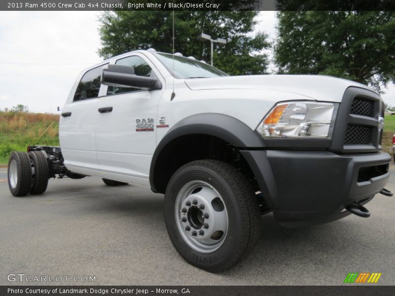 Bright White / Black/Diesel Gray 2013 Ram 4500 Crew Cab 4x4 Chassis