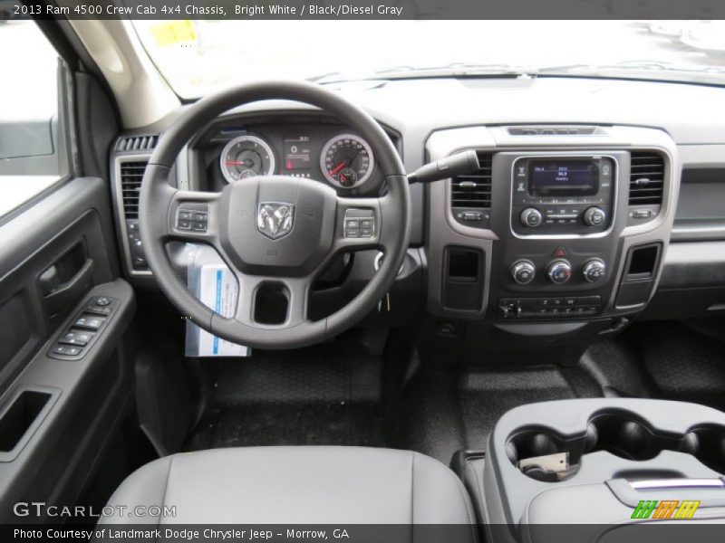 Bright White / Black/Diesel Gray 2013 Ram 4500 Crew Cab 4x4 Chassis