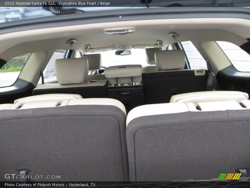 Crystalline Blue Pearl / Beige 2013 Hyundai Santa Fe GLS