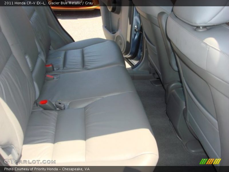 Glacier Blue Metallic / Gray 2011 Honda CR-V EX-L