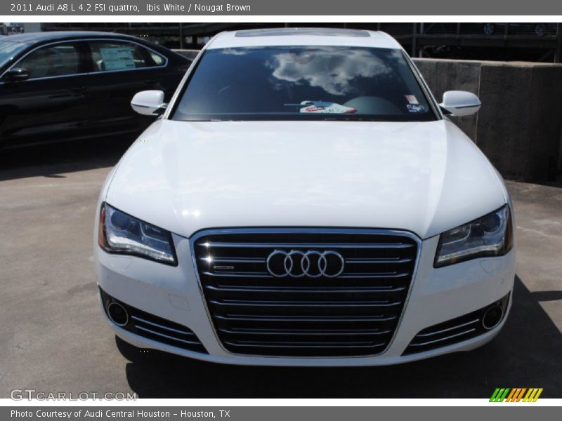 Ibis White / Nougat Brown 2011 Audi A8 L 4.2 FSI quattro