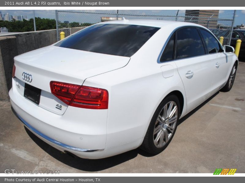 Ibis White / Nougat Brown 2011 Audi A8 L 4.2 FSI quattro