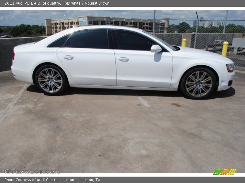 Ibis White / Nougat Brown 2011 Audi A8 L 4.2 FSI quattro