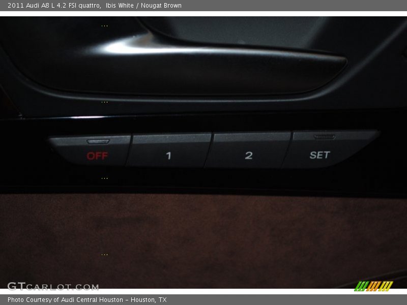 Ibis White / Nougat Brown 2011 Audi A8 L 4.2 FSI quattro