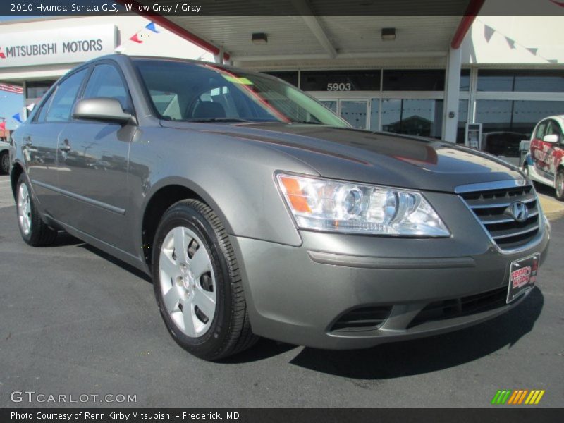 Willow Gray / Gray 2010 Hyundai Sonata GLS