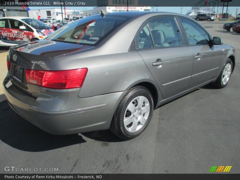 Willow Gray / Gray 2010 Hyundai Sonata GLS