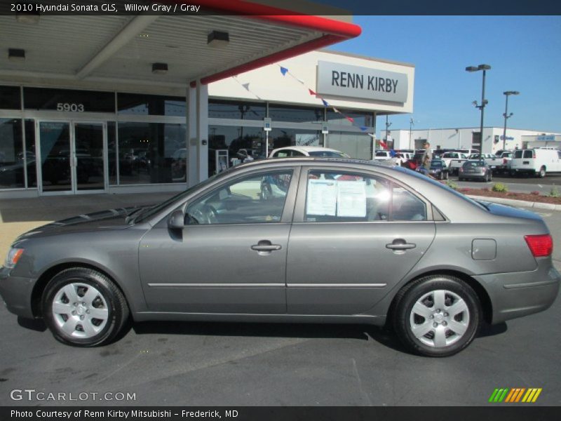 Willow Gray / Gray 2010 Hyundai Sonata GLS