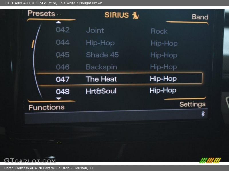 Ibis White / Nougat Brown 2011 Audi A8 L 4.2 FSI quattro