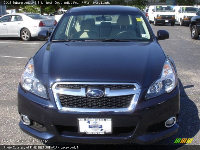 Deep Indigo Pearl / Warm Ivory Leather 2013 Subaru Legacy 2.5i Limited