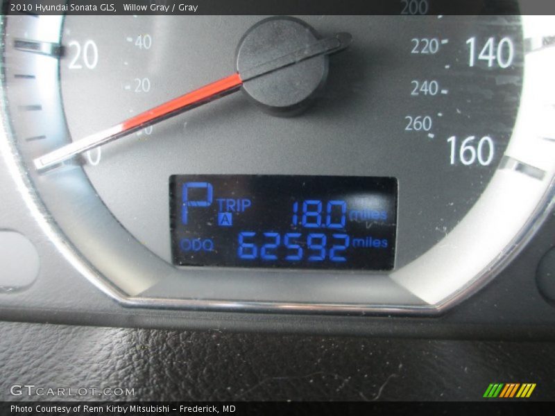 Willow Gray / Gray 2010 Hyundai Sonata GLS