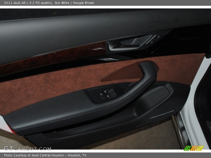 Ibis White / Nougat Brown 2011 Audi A8 L 4.2 FSI quattro