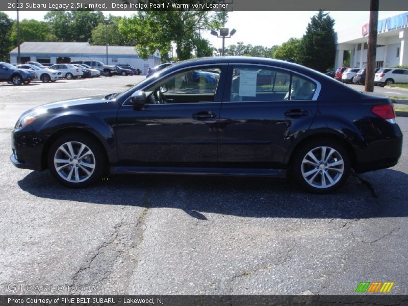 Deep Indigo Pearl / Warm Ivory Leather 2013 Subaru Legacy 2.5i Limited