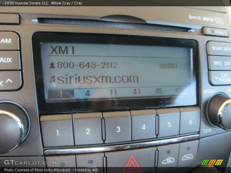Willow Gray / Gray 2010 Hyundai Sonata GLS