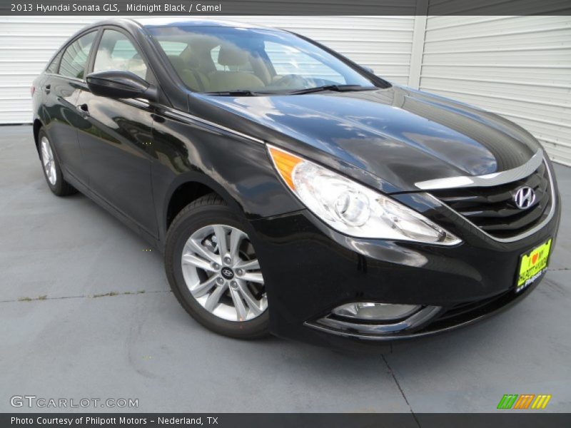 Midnight Black / Camel 2013 Hyundai Sonata GLS