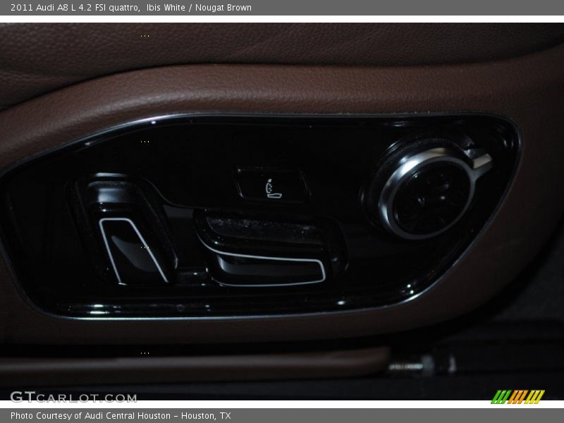 Ibis White / Nougat Brown 2011 Audi A8 L 4.2 FSI quattro
