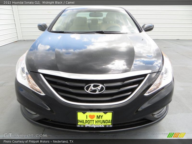 Midnight Black / Camel 2013 Hyundai Sonata GLS