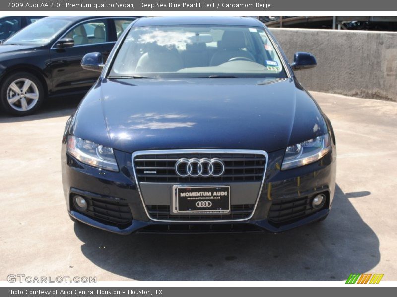 Deep Sea Blue Pearl Effect / Cardamom Beige 2009 Audi A4 2.0T Premium quattro Sedan