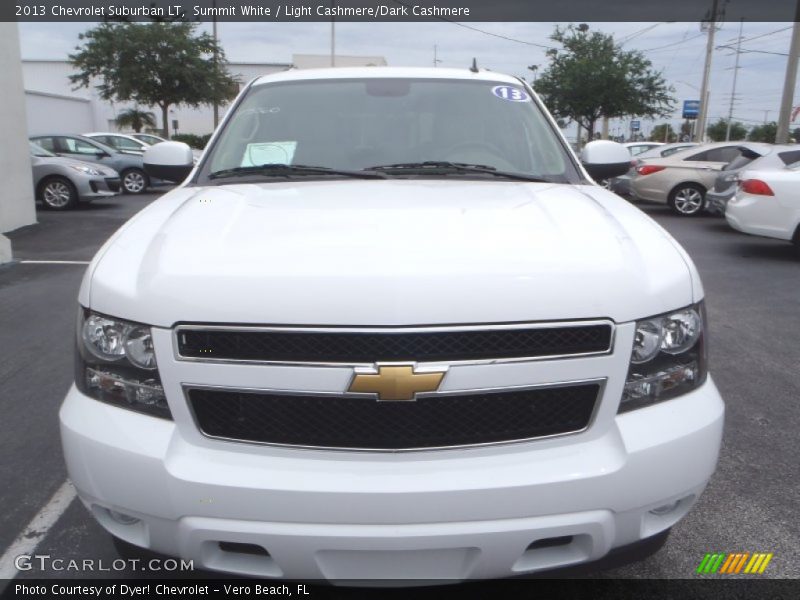 Summit White / Light Cashmere/Dark Cashmere 2013 Chevrolet Suburban LT
