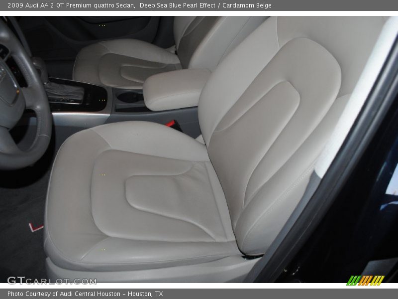 Deep Sea Blue Pearl Effect / Cardamom Beige 2009 Audi A4 2.0T Premium quattro Sedan