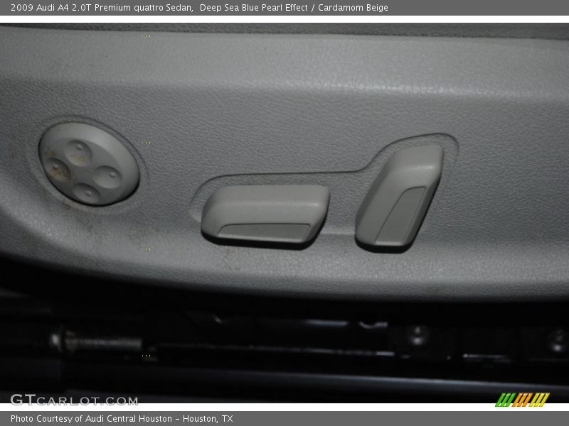 Deep Sea Blue Pearl Effect / Cardamom Beige 2009 Audi A4 2.0T Premium quattro Sedan