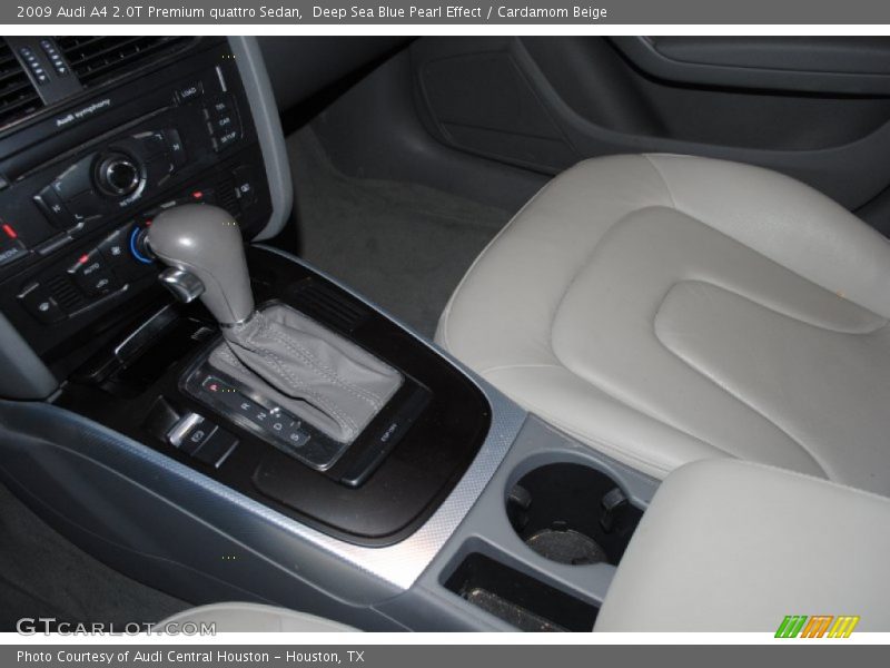 Deep Sea Blue Pearl Effect / Cardamom Beige 2009 Audi A4 2.0T Premium quattro Sedan