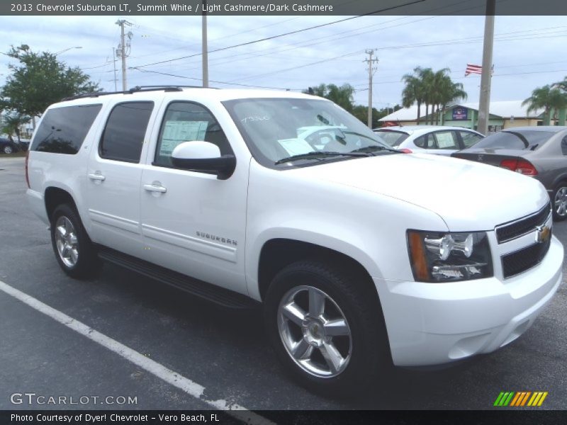 Summit White / Light Cashmere/Dark Cashmere 2013 Chevrolet Suburban LT