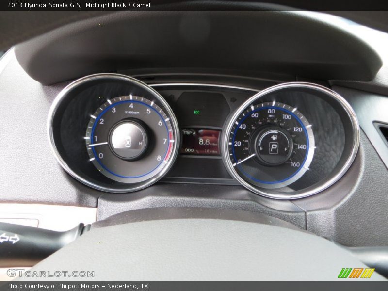 Midnight Black / Camel 2013 Hyundai Sonata GLS