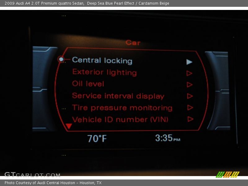 Deep Sea Blue Pearl Effect / Cardamom Beige 2009 Audi A4 2.0T Premium quattro Sedan