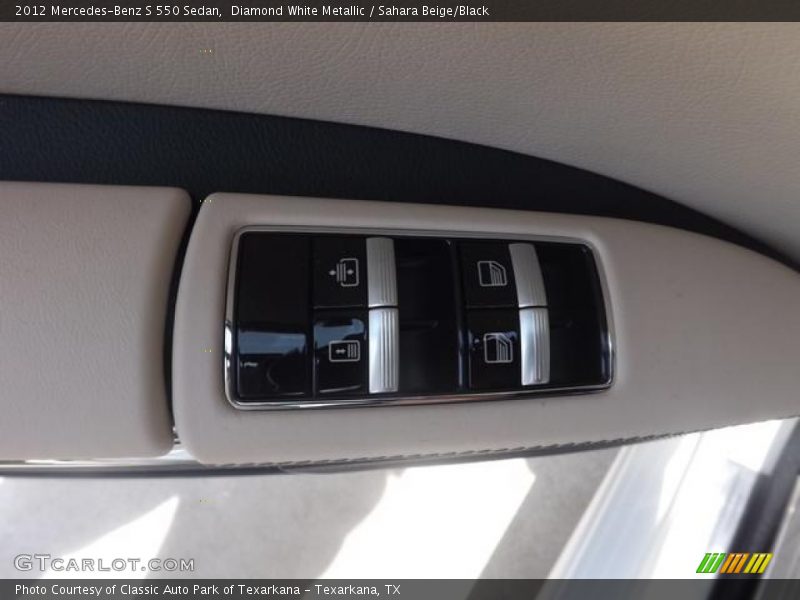Diamond White Metallic / Sahara Beige/Black 2012 Mercedes-Benz S 550 Sedan