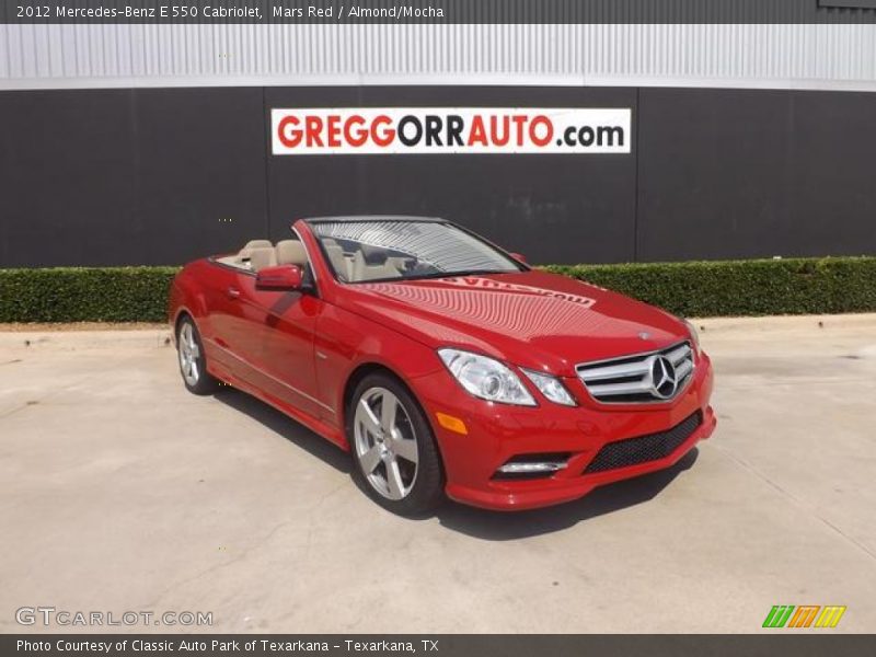 Mars Red / Almond/Mocha 2012 Mercedes-Benz E 550 Cabriolet