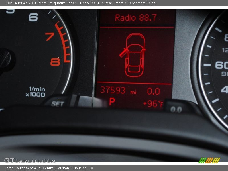 Deep Sea Blue Pearl Effect / Cardamom Beige 2009 Audi A4 2.0T Premium quattro Sedan