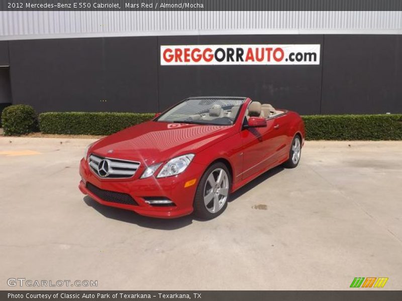 Mars Red / Almond/Mocha 2012 Mercedes-Benz E 550 Cabriolet