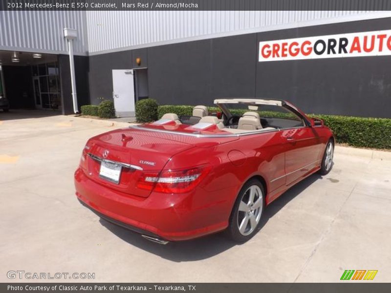 Mars Red / Almond/Mocha 2012 Mercedes-Benz E 550 Cabriolet