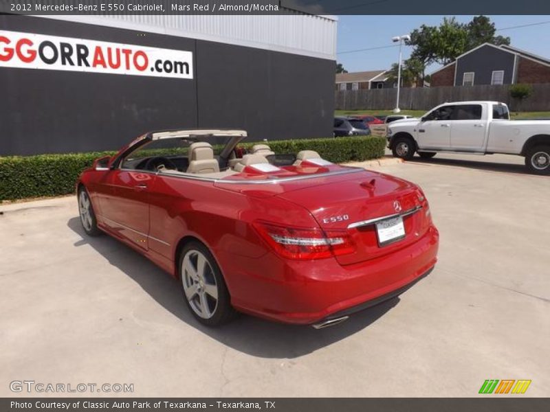 Mars Red / Almond/Mocha 2012 Mercedes-Benz E 550 Cabriolet