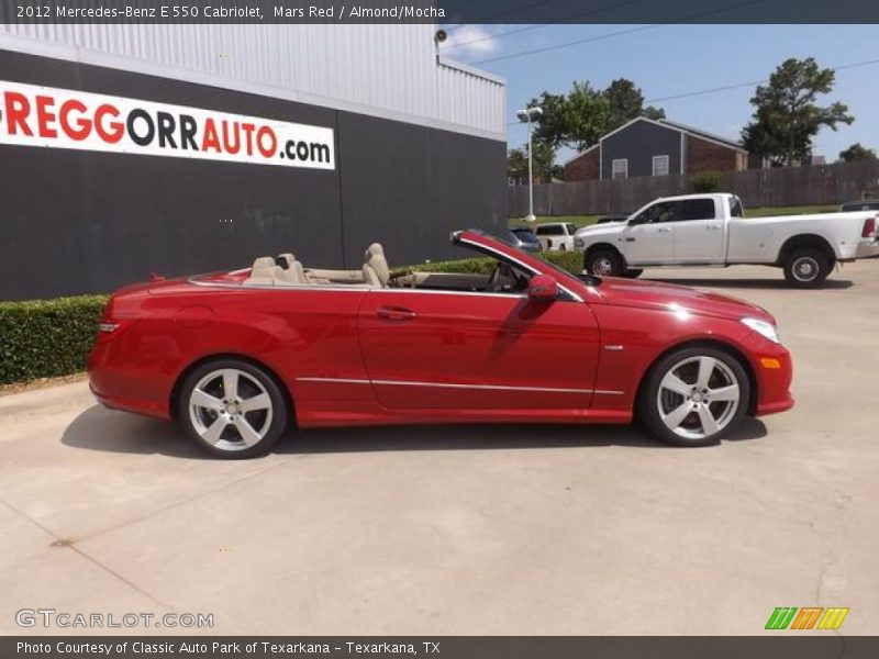 Mars Red / Almond/Mocha 2012 Mercedes-Benz E 550 Cabriolet