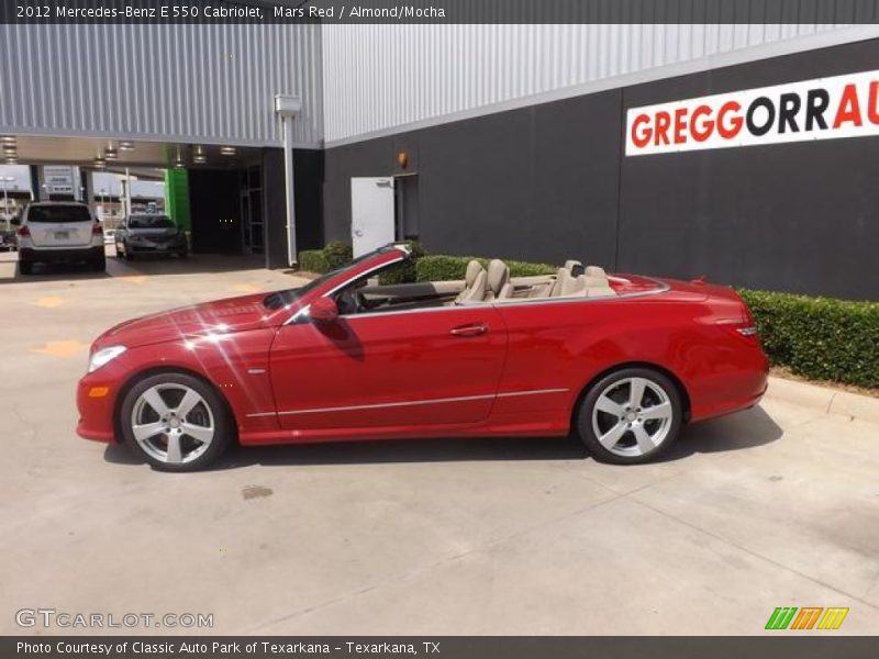 Mars Red / Almond/Mocha 2012 Mercedes-Benz E 550 Cabriolet