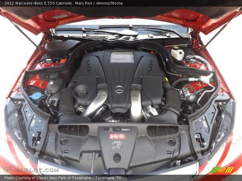 Mars Red / Almond/Mocha 2012 Mercedes-Benz E 550 Cabriolet