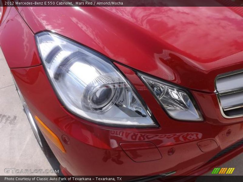 Mars Red / Almond/Mocha 2012 Mercedes-Benz E 550 Cabriolet