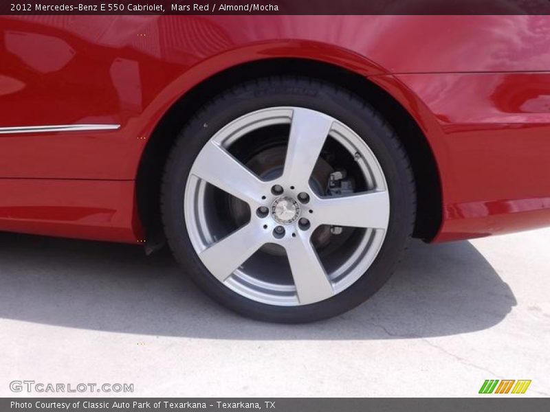 Mars Red / Almond/Mocha 2012 Mercedes-Benz E 550 Cabriolet
