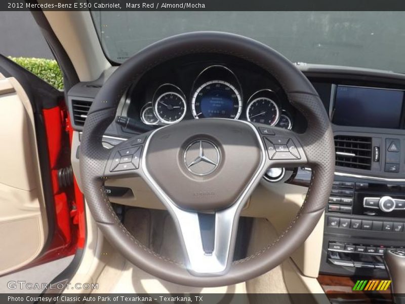 Mars Red / Almond/Mocha 2012 Mercedes-Benz E 550 Cabriolet