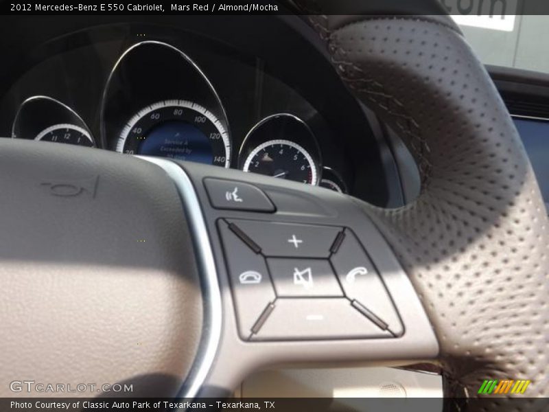 Mars Red / Almond/Mocha 2012 Mercedes-Benz E 550 Cabriolet
